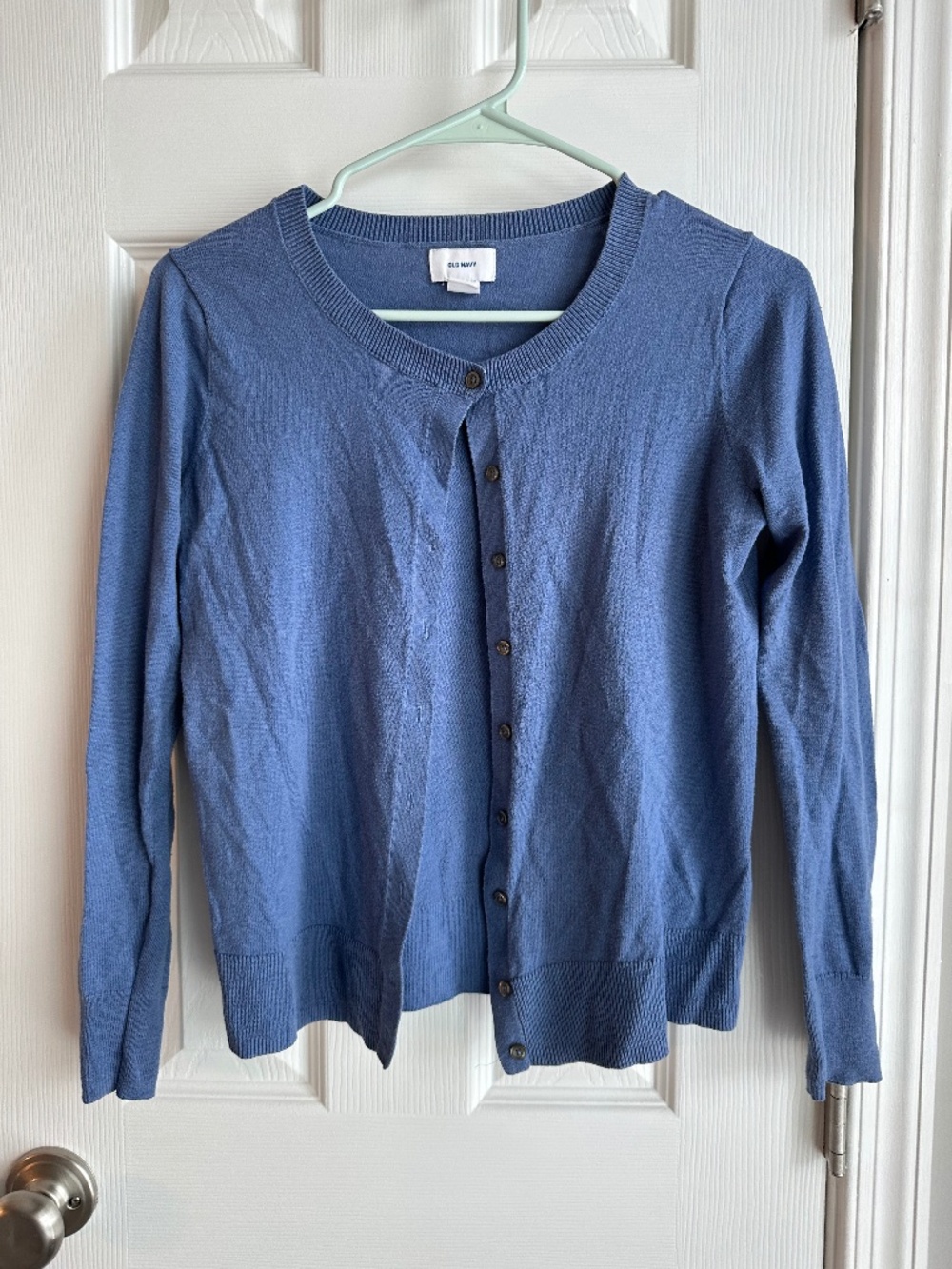 Old Navy Lightweight Blue Cardigan Long Sleeve Button Up Sweater